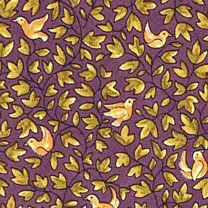 Salvatore Ferragamo Tie - Purple Fun Gold Peace Doves Bird Sitting in The Trees